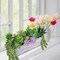 19 Pcs Artificial Succulent Arrangement in Wooden Planter Box – Mixed Faux Small Potted Plants Centerpiece for Farmhouse Table, Windowsill, Shelf, Mantel & Home Decor